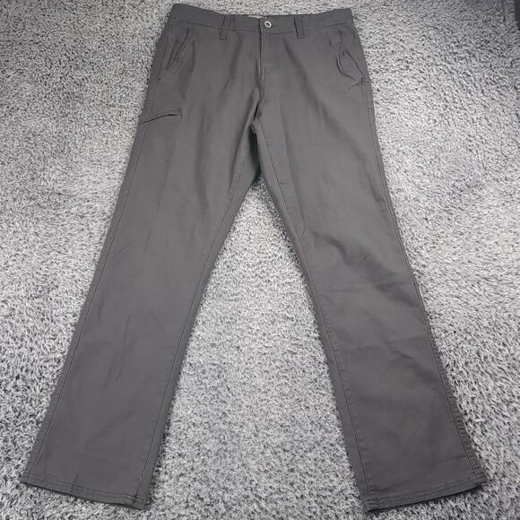 Weatherproof Vintage Jeans Men 32x32 Gray Carpenter Chore Work Stretch Casual - Picture 3 of 9